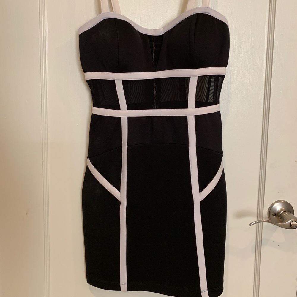 Black & White Mini Dress